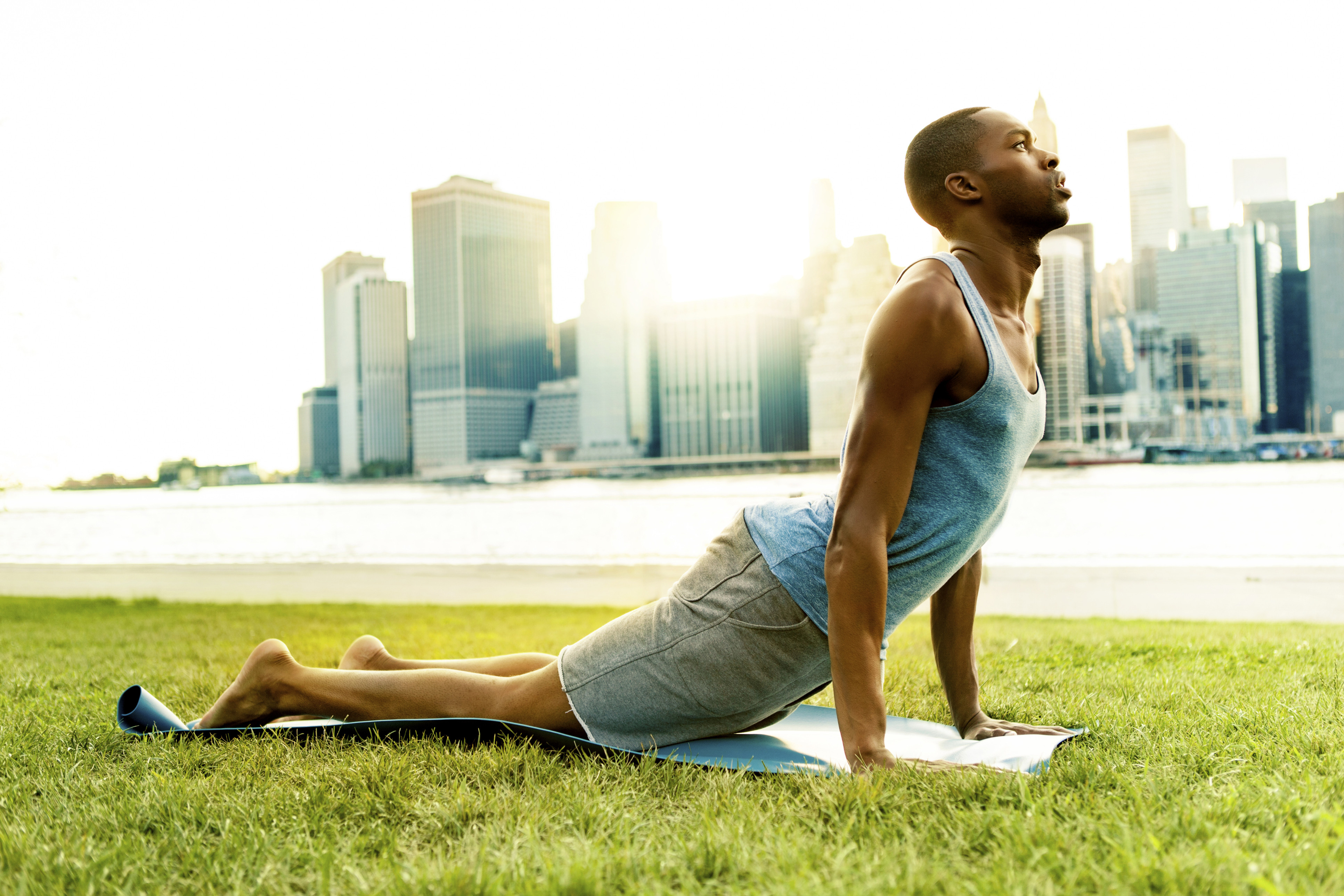 black person yoga