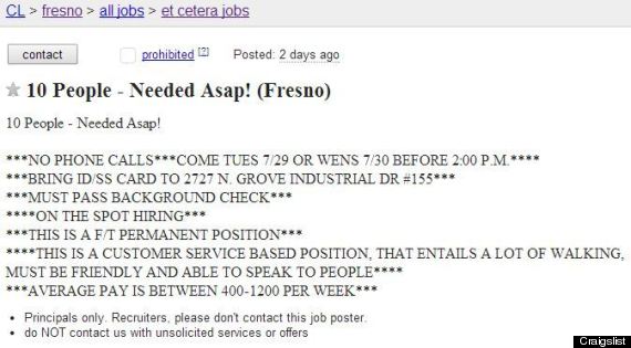 craigslist entry