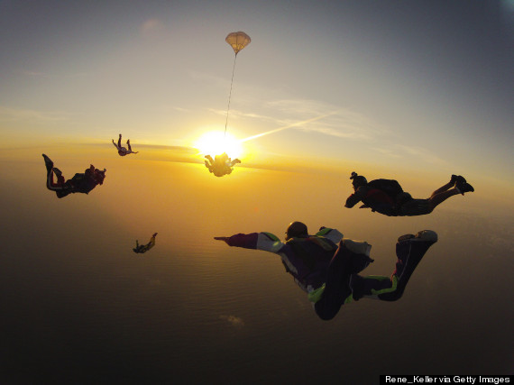 skydiving