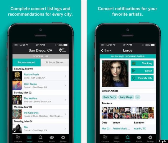 bandsintown app