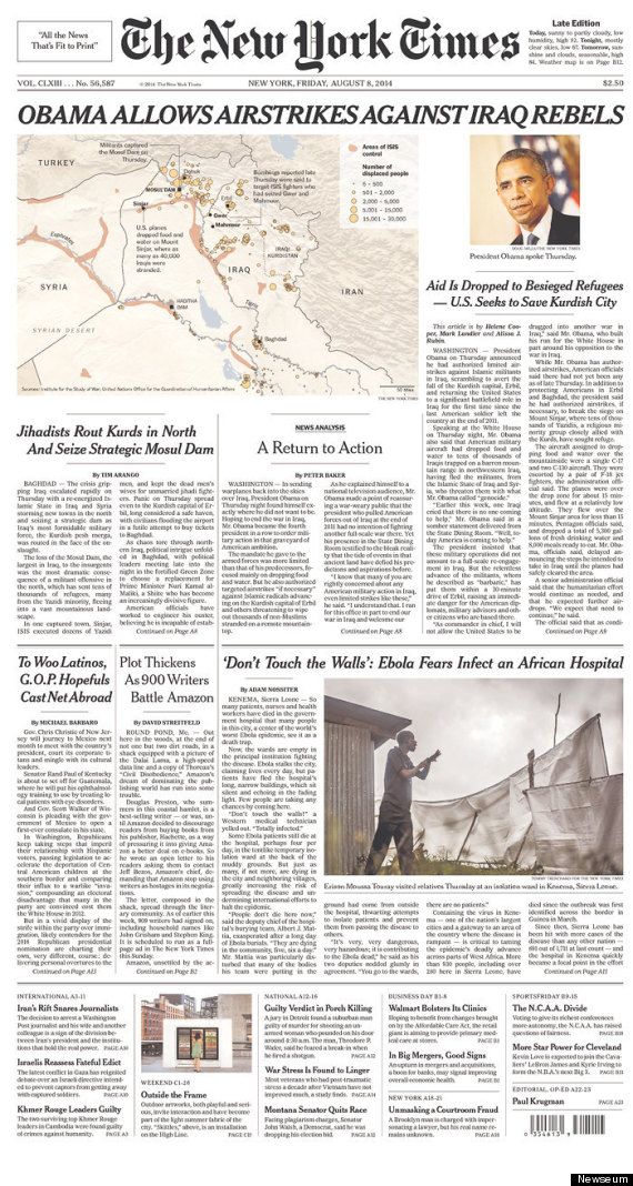 iraq front page