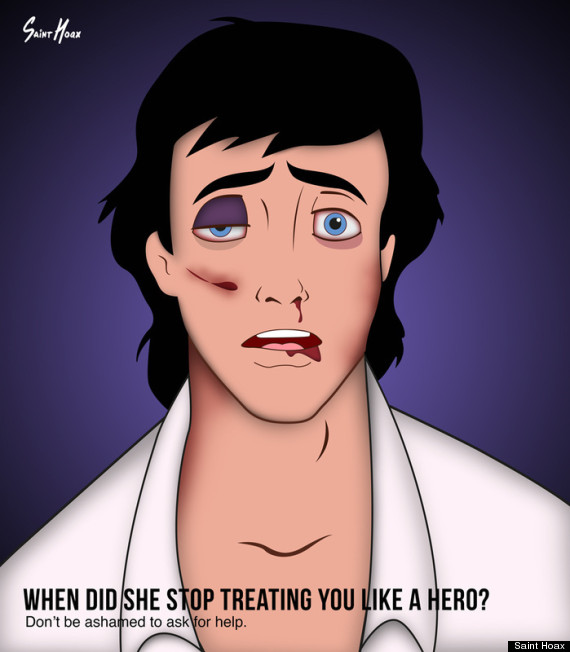 battered disney prince