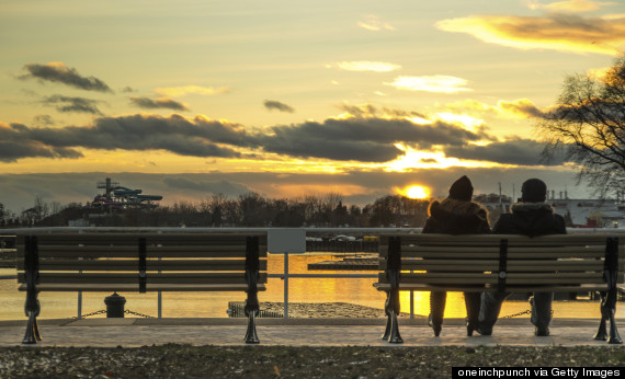 couple on bench