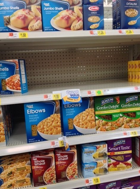 walmart shelves