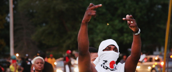 police protesters ferguson