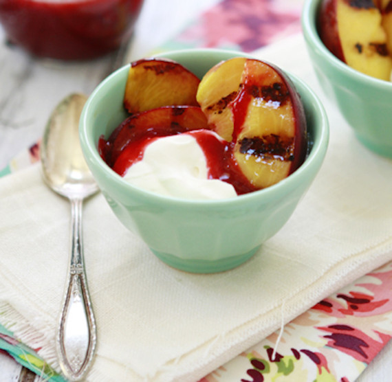 grilled peaches