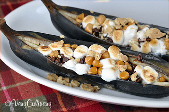 smores banana boats