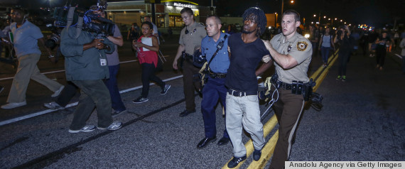 ferguson protesters arrested