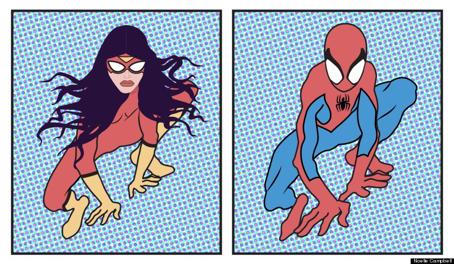 spiderman pose