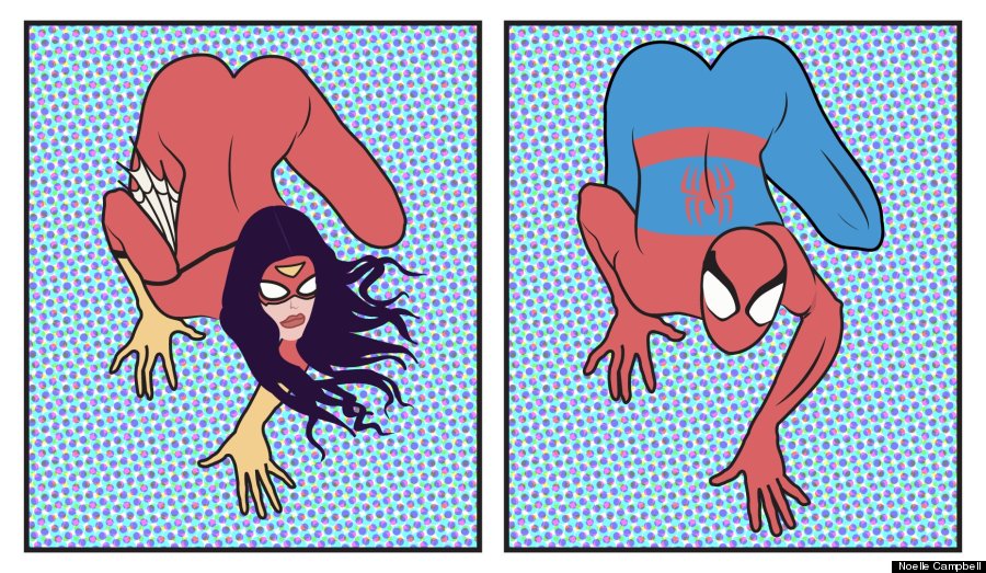 spiderwoman pose