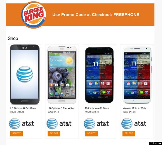 burger king phones