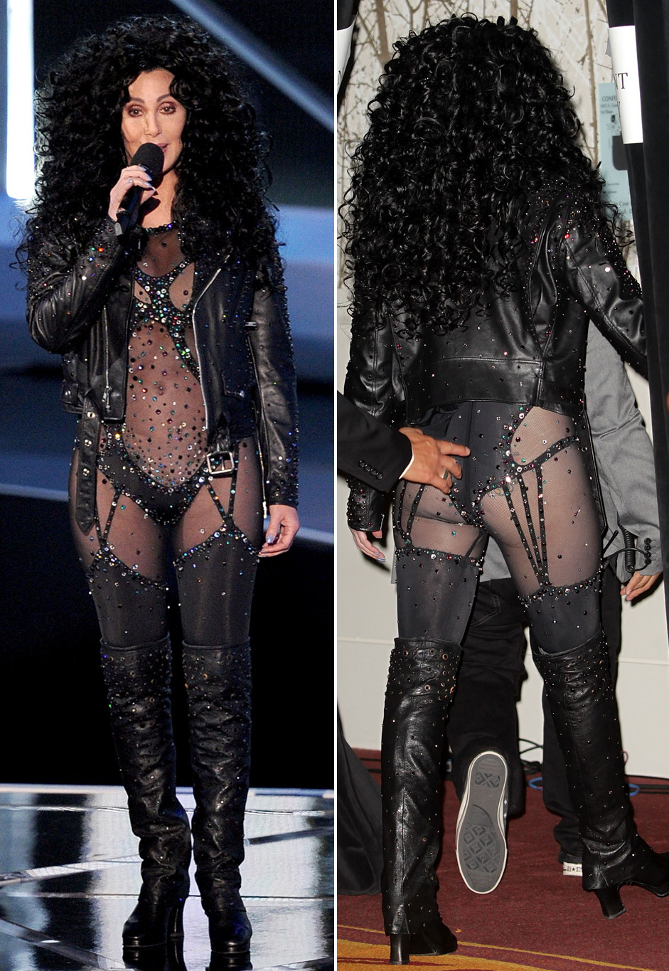 Cher At Vmas Presents Gaga In Turn Back Time Outfit Photos Huffpost