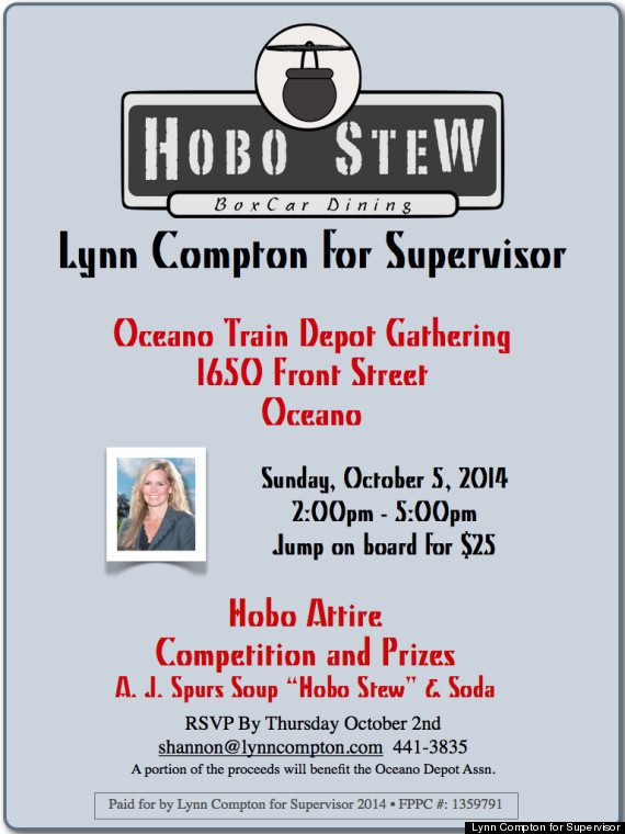 hobo stew fundraiser invitation for lynn compton
