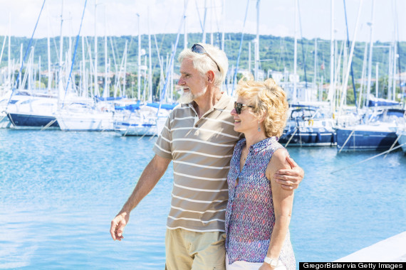 older couple laughing