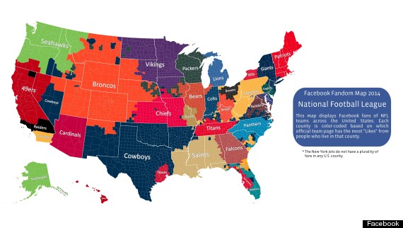 nfl fan map