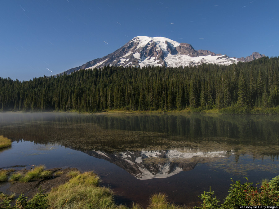 mt rainer night