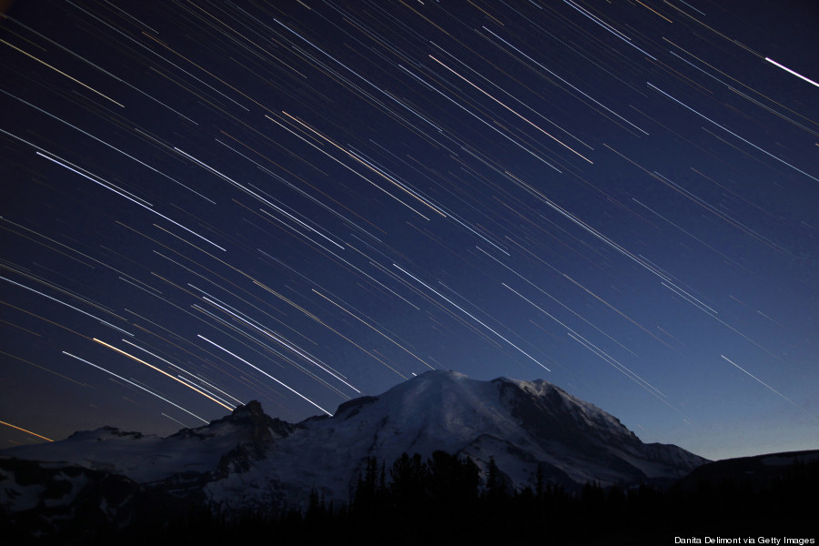 mt rainer night