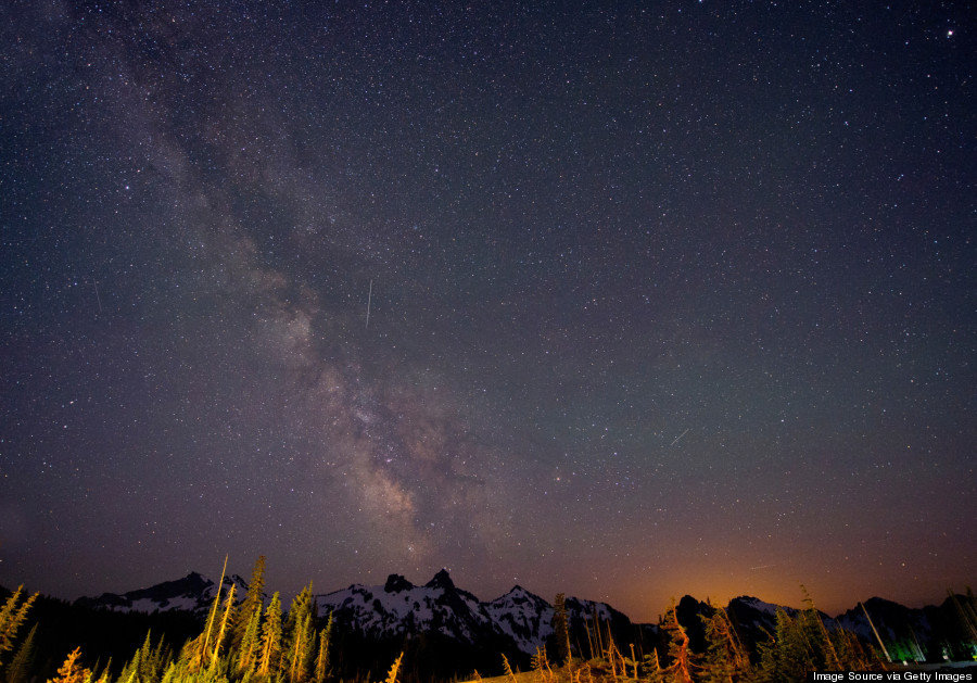 mt rainer night