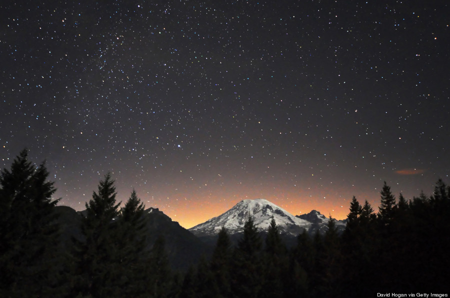 mt rainer night