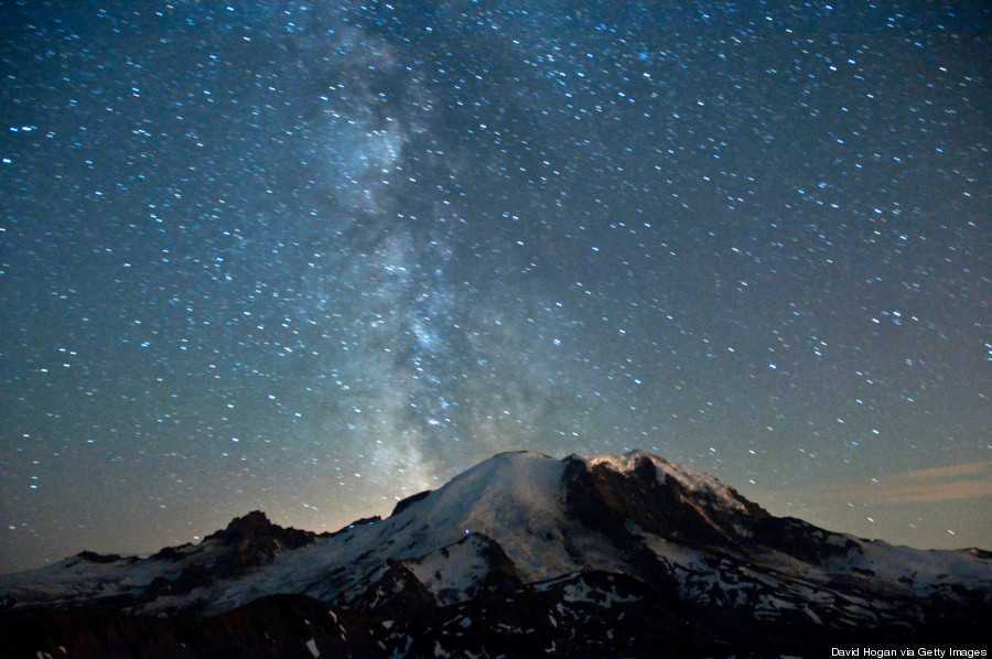 mt rainer night