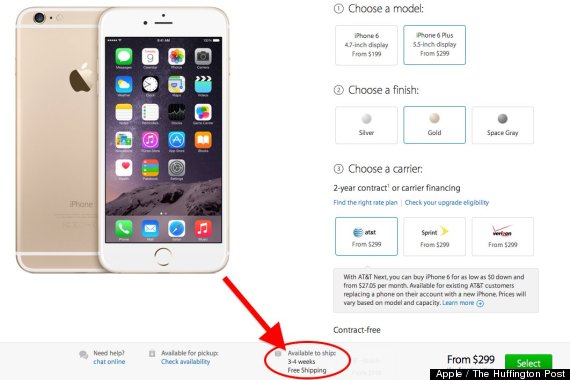 iphone 6 plus backordered