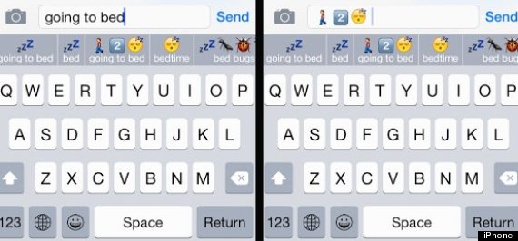 emoji in textbar