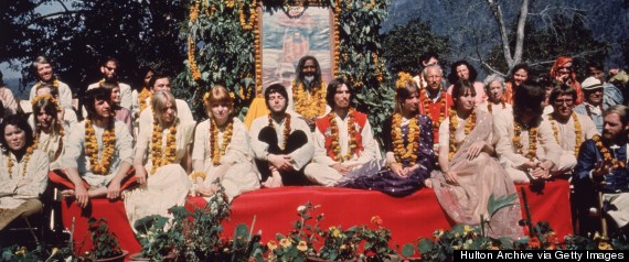 beatles in india