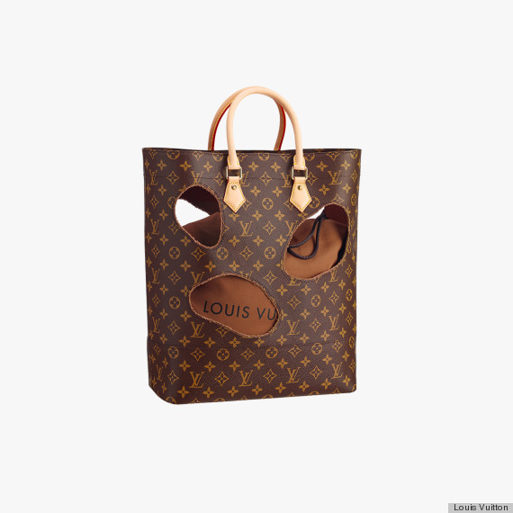 Louis Vuitton Rei Kawakubo holes tote bag, Luxury, Bags & Wallets