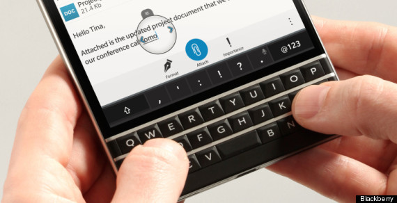 blackberry passport keyboard buttons