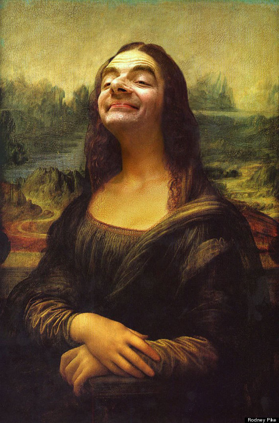 mr bean mona lisa