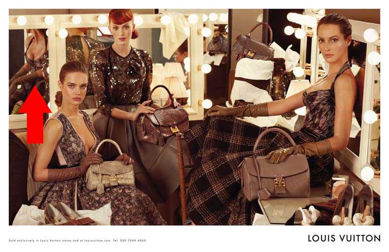 vuitton campaign retouched