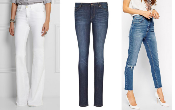small waist long leg jeans