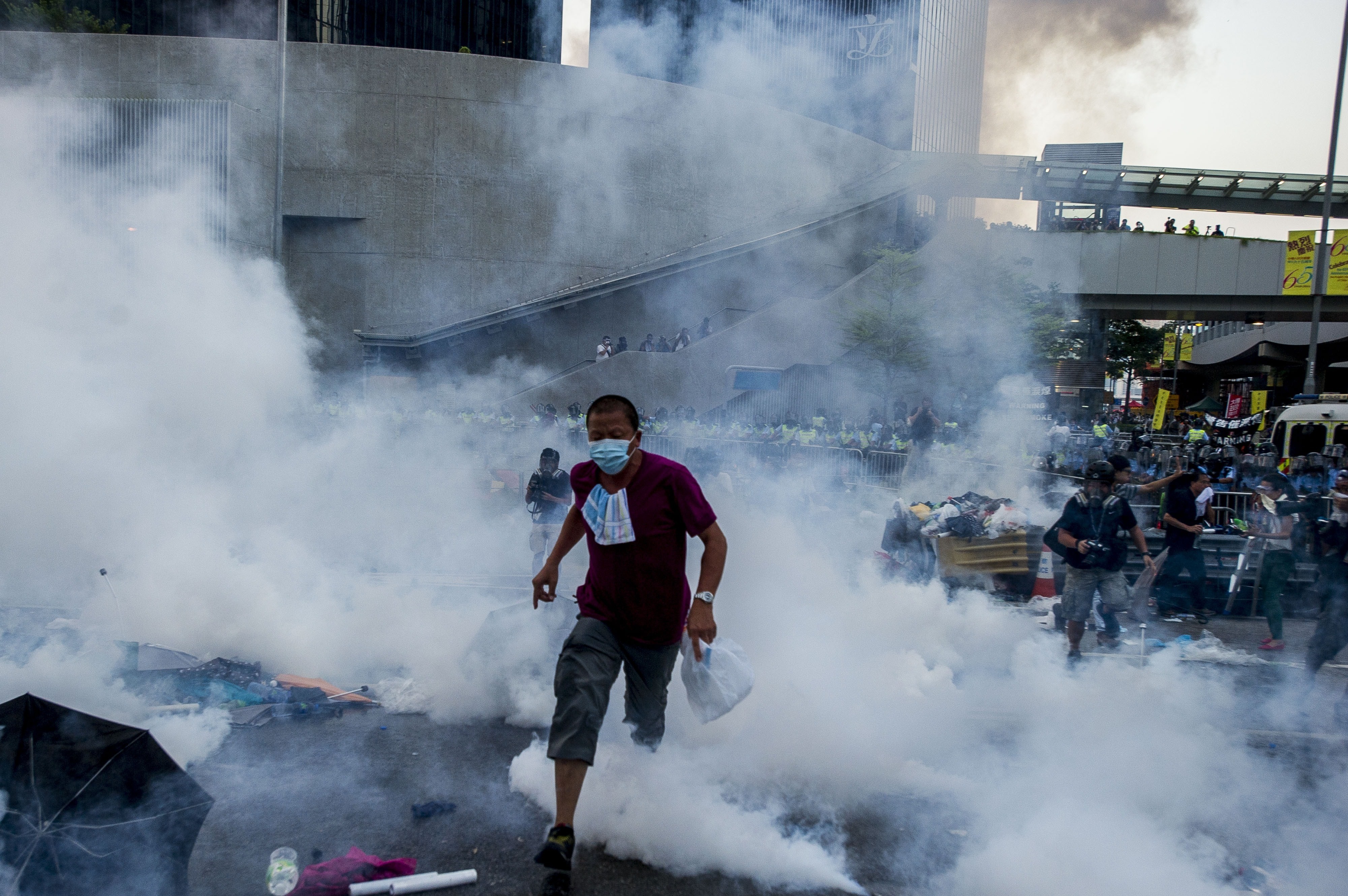 hong kong tear gas