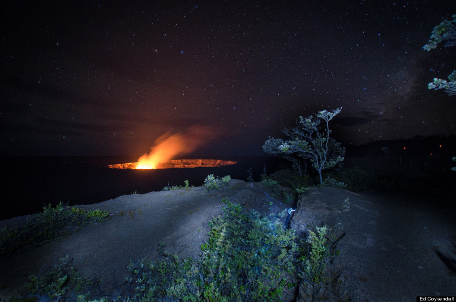 crater with lgiht