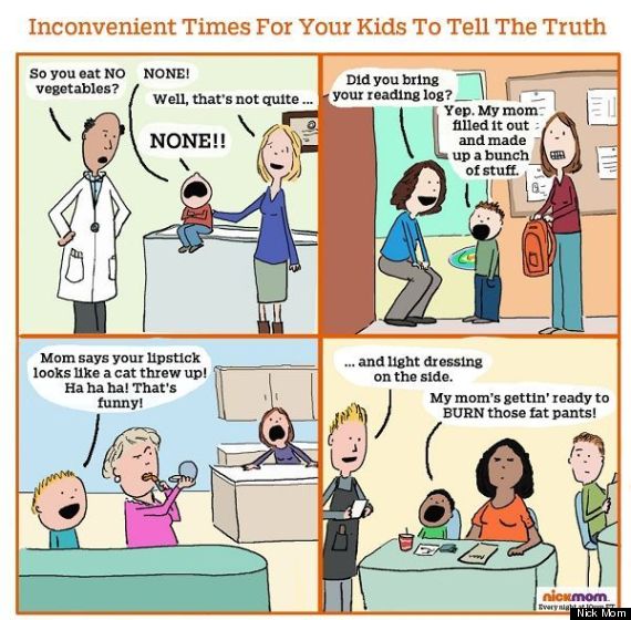 the 4 worst possible moments for your kids to tell