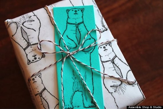 junk mail gift wrap