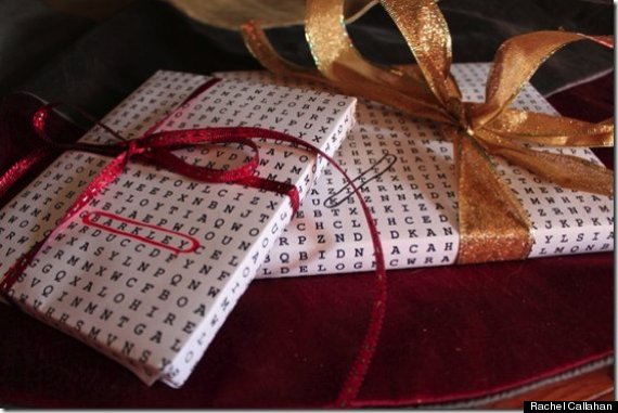 word search gift wrap