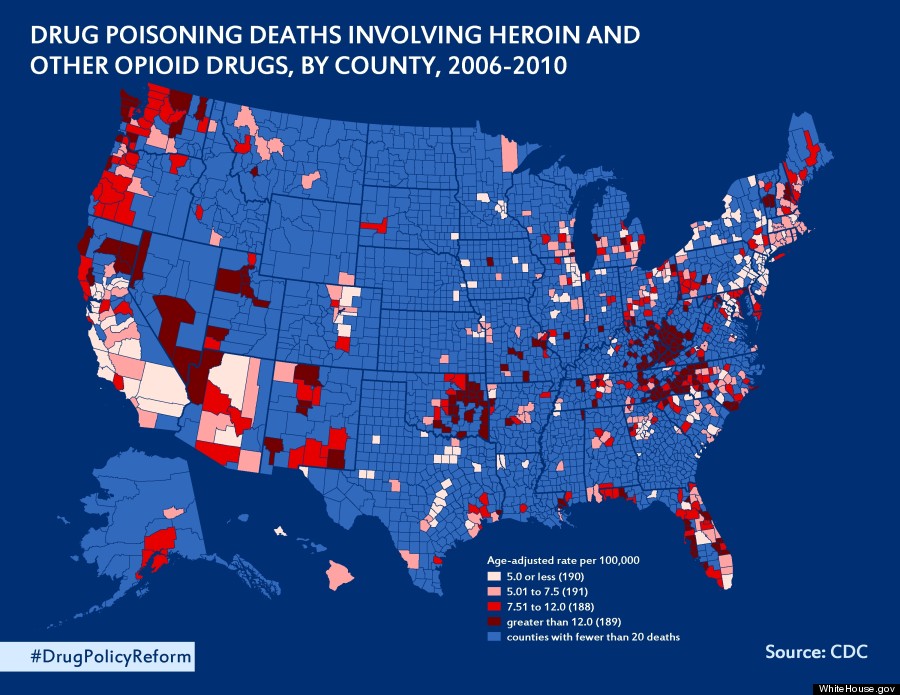 The State Of Drug Use In America, In 9 Maps HuffPost Impact