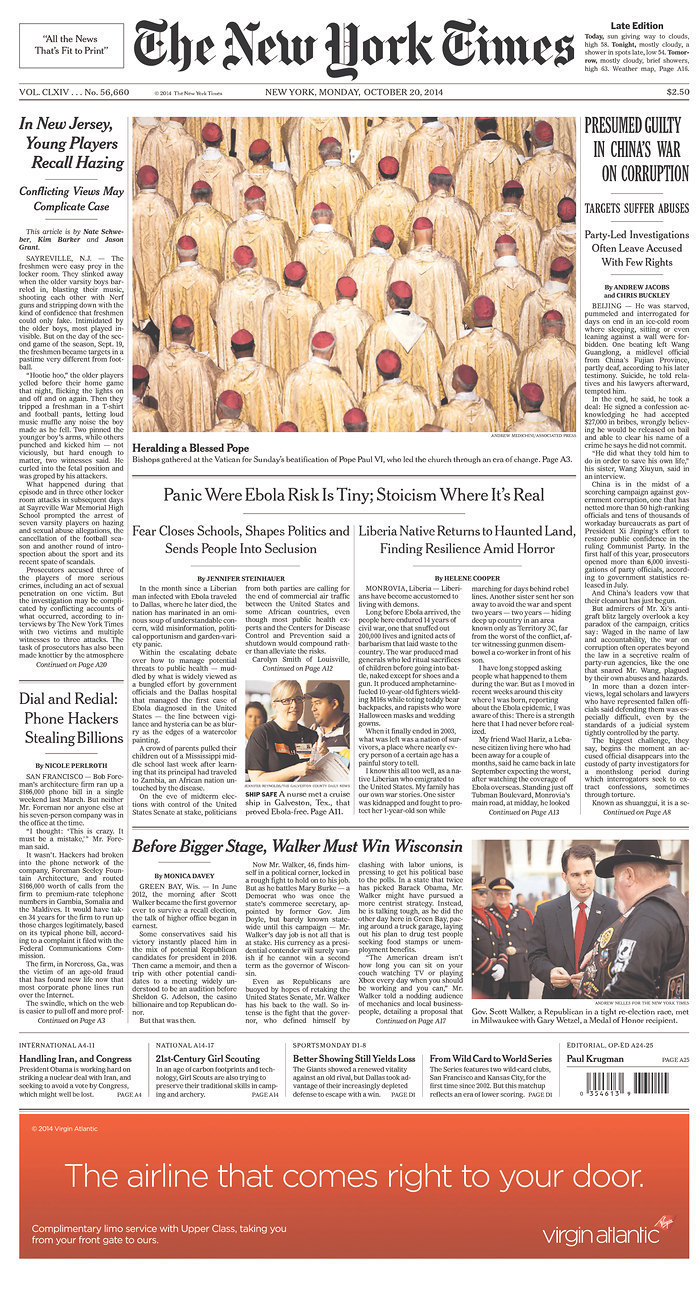 ny times front page