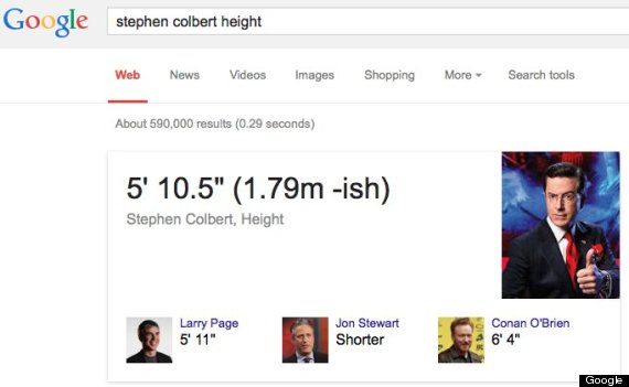 stephen colbert google