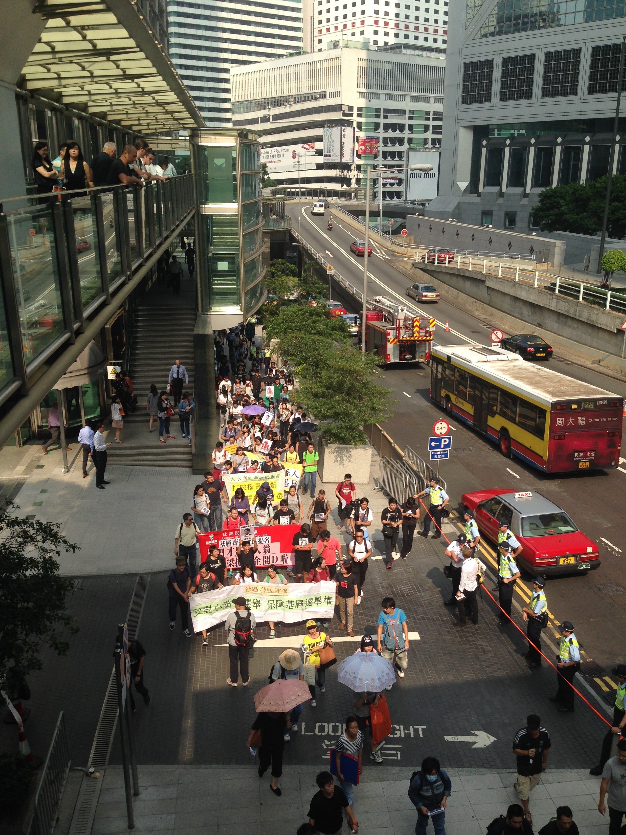 sidewalk march