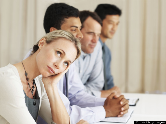 woman meeting tired