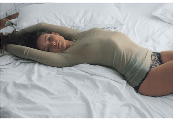 Olivia Wilde Wears Sheer Shirt, Underwear In 'Details' (PHOTOS