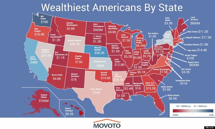 Here Is The Richest Person In Each State HuffPost