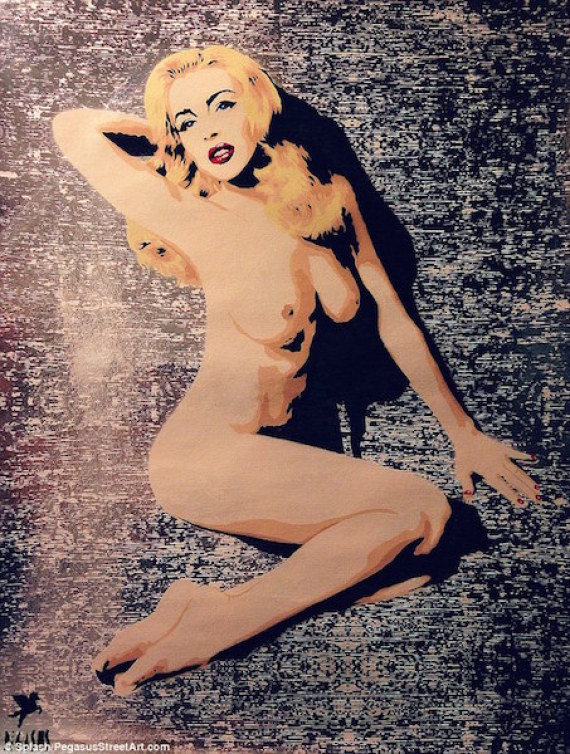 Lindsay Lohan Big Tits - Lindsay Lohan Commissions Naked Street Art Portrait | HuffPost Entertainment