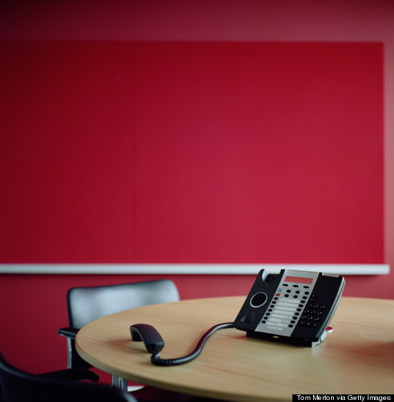 red office wall