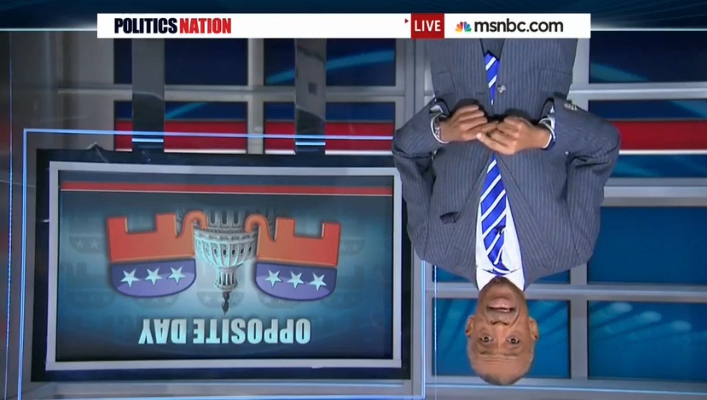 sharpton upside down