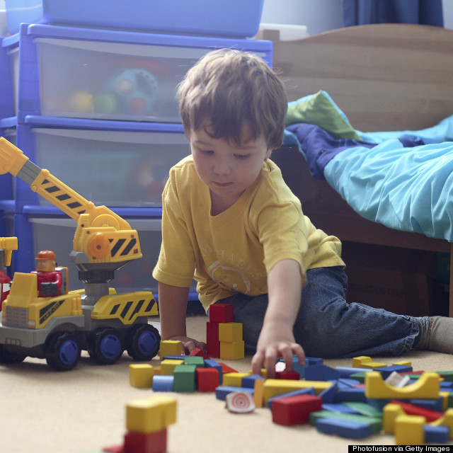 kids play with toys at home