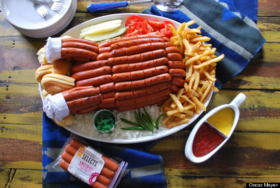 hot dog turkey cut up