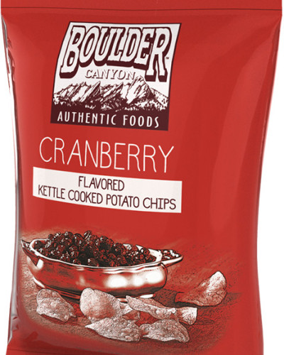 cranberry flavored potato chips